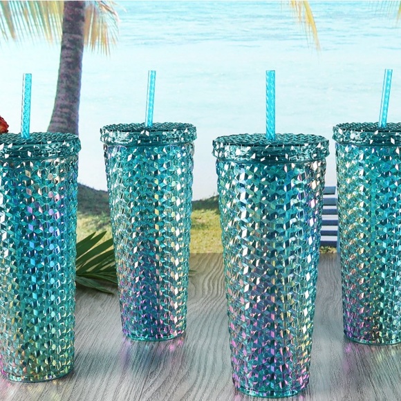 26oz Studded Acrylic Tumbler Iridescent Teal - Picture 5 of 8